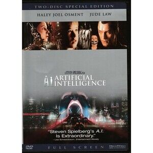 AI Artificial Intelligence DVD 2001 Steven Spielberg 2-Disc Ed Full Screen